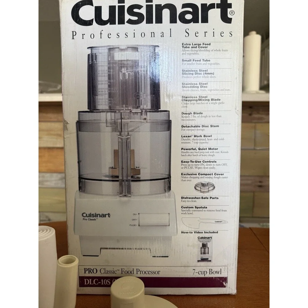 Cuisinart PRO Classic Food Processor DLC-10C 7 Cups Original Manual 1999 Tested